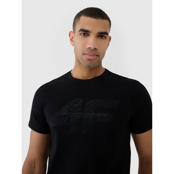 Koszulka męska TTSHM2004 4F - głęboka czerń