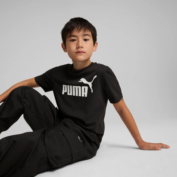 Koszulka juniorska Essentials No.1 Logo Tee Puma - black