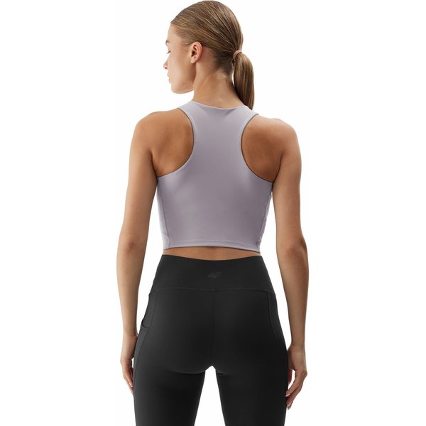 Bezrękawnik, top damski 4FAW23TFTSF430 4F - szary