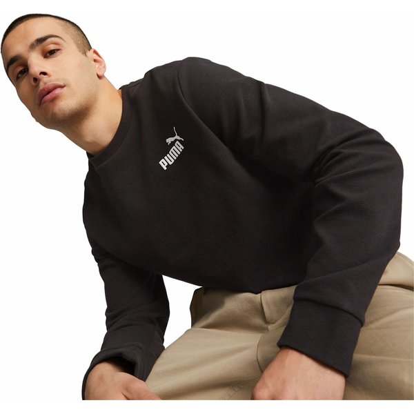Bluza męska ESS Elebated Crew Puma - czarna