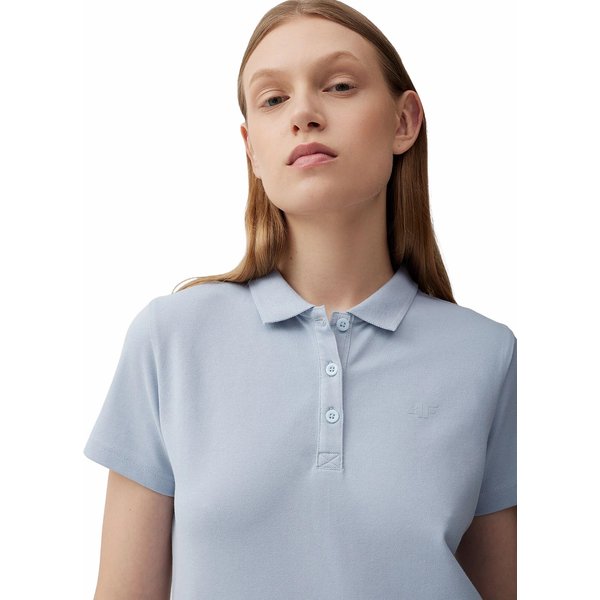 Koszulka damska polo 4FSS23TTSHF585 4F - niebieska