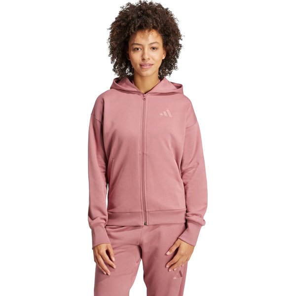 Bluza damska All SZN Fleece Full-Zip Adidas - Sandy Pink