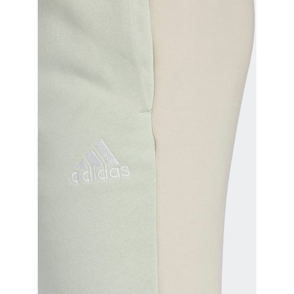 Spodnie dresowe męskie Essentials Fleece Colorblock Adidas - jasne szare