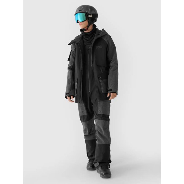Kurtka snowboardowa męska TTJAM511 4F - głęboka czerń