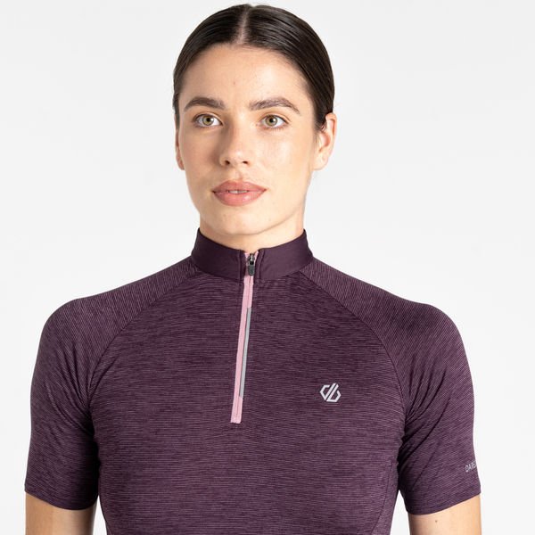 Koszulka rowerowa damska Pedal Through It II Dare2B - Deep Plum