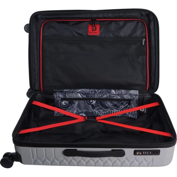 Walizka na kółkach Reptile M 105L Discovery - srebrna