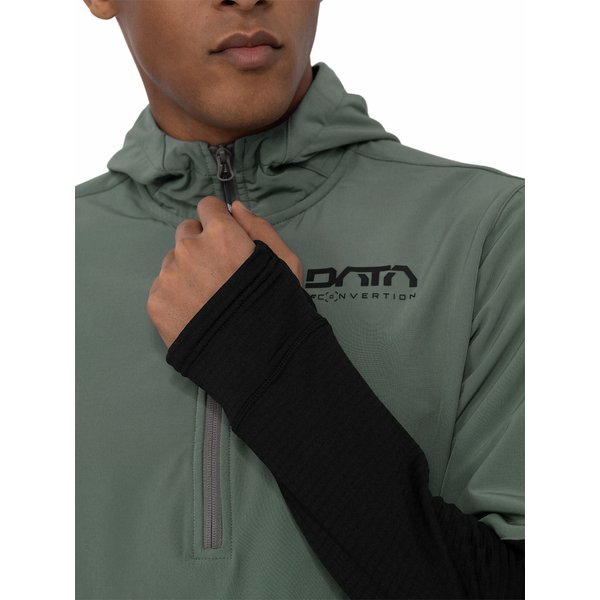 Bluza męska 4FAW23TFLEM117 4F - oliwkowy