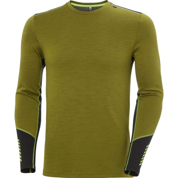 Bluza męska Lifa Merino Midweight Crew Helly Hansen - olive green