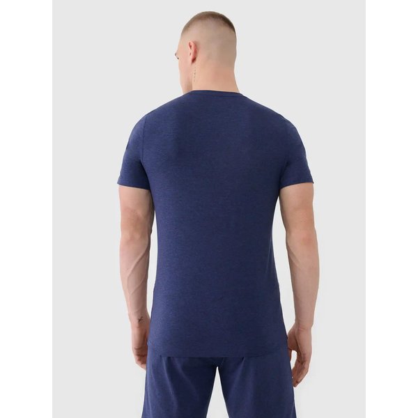 Koszulka męska TFTSM1344 4F - ciemny granat melanż