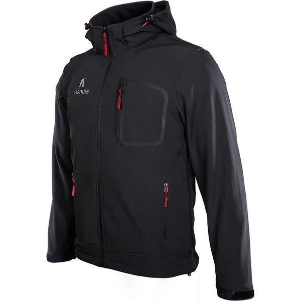 Kurtka męska Softshell Stenshuvud Alpinus - czarna