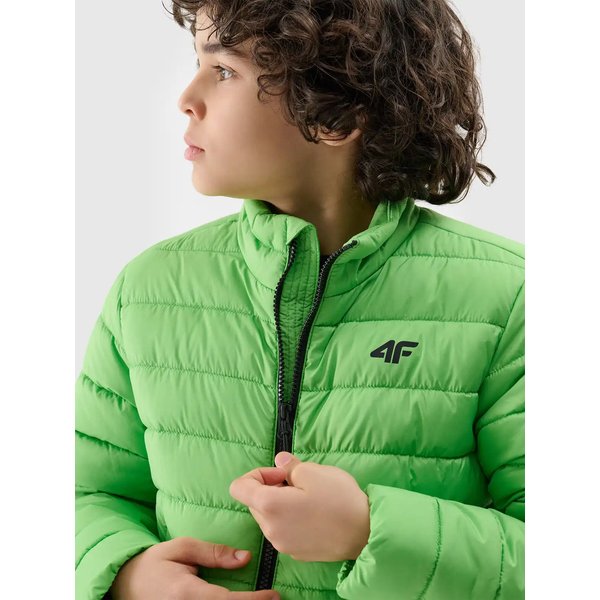Kurtka puchowa chłopięca TDJAM520 4F - soczysta zieleń