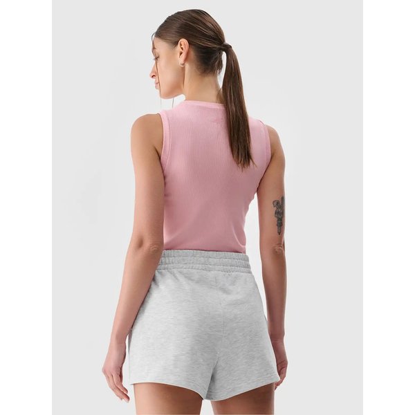 Spodenki damskie TSHOF542 4F - chłodny jasny szary melanż