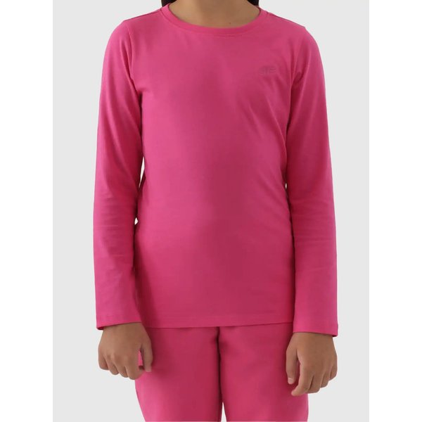 Longsleeve dziewczęcy 4FJWMM00TLONF318 4F - fuksja