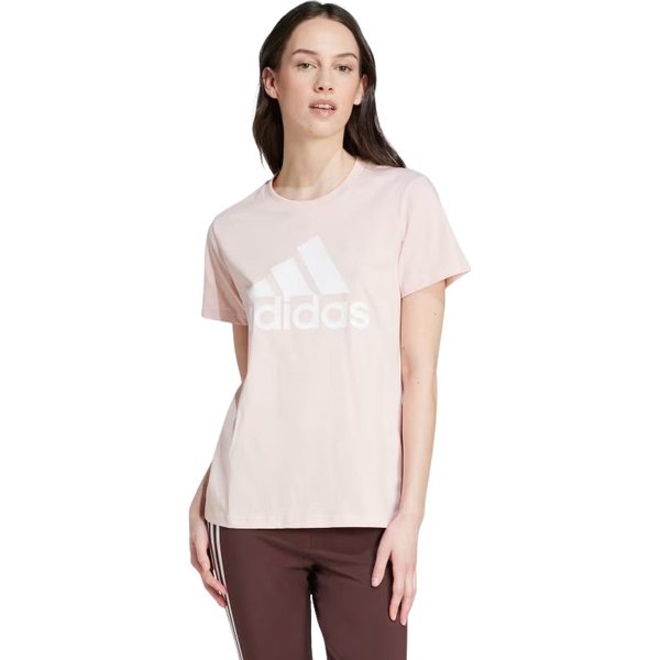 Koszulka damska Loungewear Essentials Logo Tee Adidas - Sandy Pink