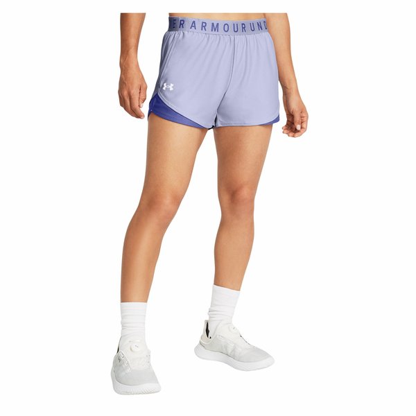 Spodenki damskie Play Up 3.0 Under Armour - fioletowe