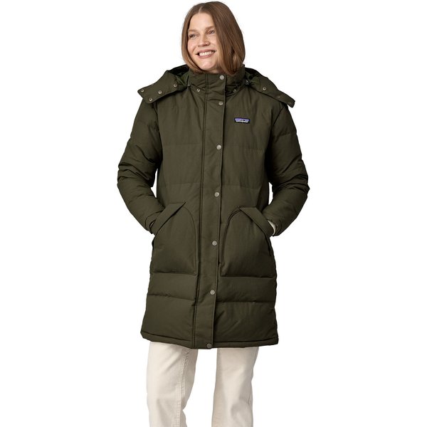 Płaszcz puchowy damski Downdrift Patagonia - Shelter Brown
