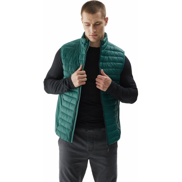 Kamizelka męska 4FAW23TVESM062 4F - zielony
