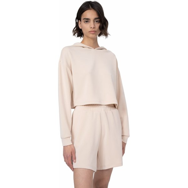 Bluza damska Crop-Top 4FSS23TSWSF362 4F - beżowa