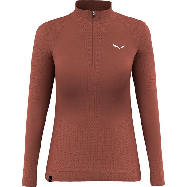Longsleeve damski Zebru Med Warm Salewa - etruscan red