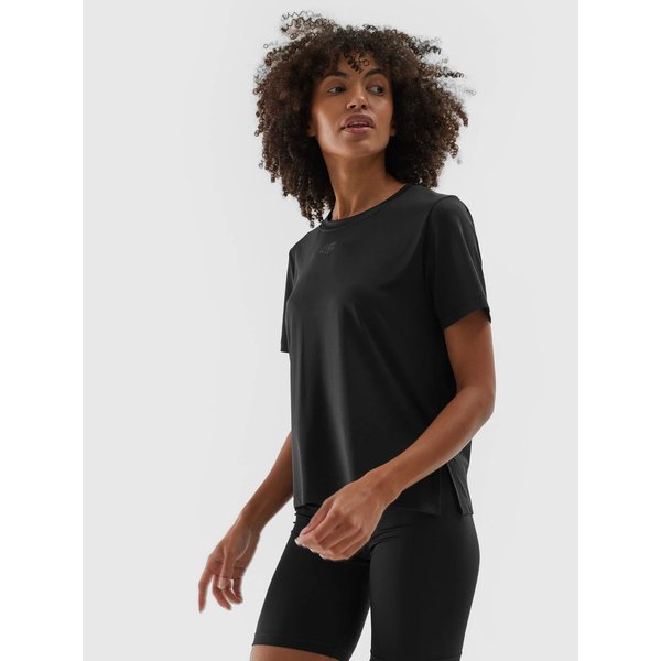 Koszulka damska TFTSF1012 4F - głęboka czerń