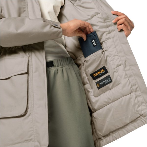 Kurtka damska parka Winterfrost Ins Jack Wolfskin - dusty grey