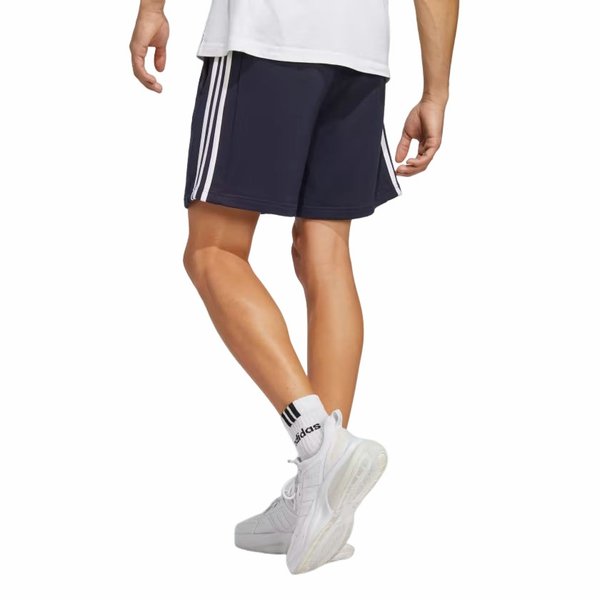 Spodenki męskie Essentials French Terry 3-Stripes Adidas - granatowe