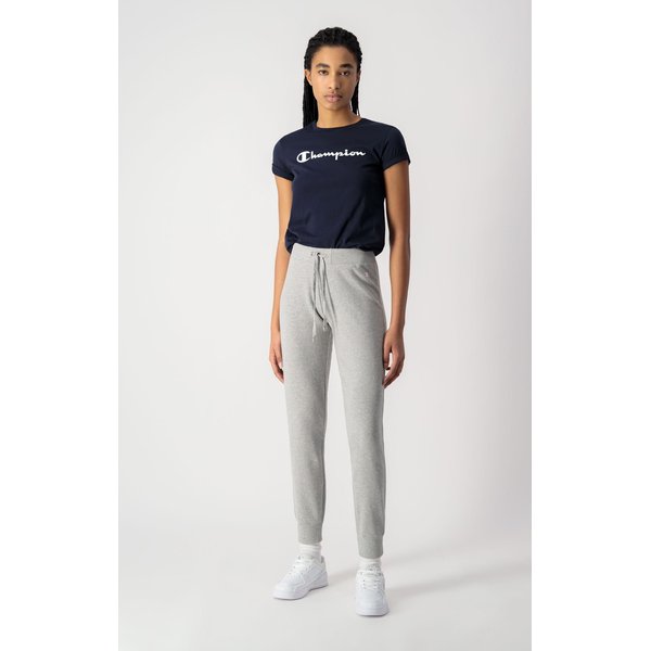 Spodnie dresowe damskie C Logo Hip Print Cotton Joggers Champion - szare