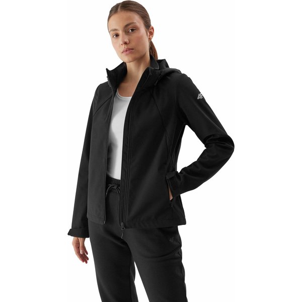 Softshell damski 4FAW23TSOFF152 4F - głęboka czerń