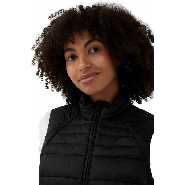 Kamizelka puchowa damska 4FSS23TDJAF091 4F - czarna