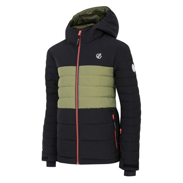 Kurtka narciarska juniorska Cheerfull III Dare2B - black/olivine green