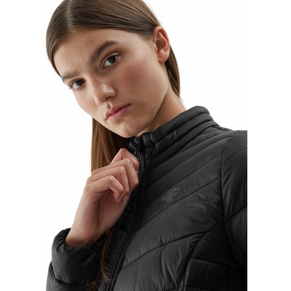 Kurtka puchowa damska 4FAW23TDJAF224 4F - głęboka czerń