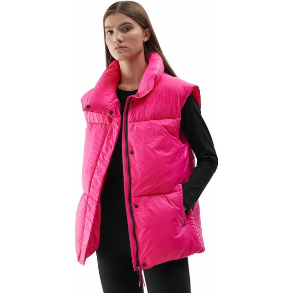 Kamizelka damska 4FAW23TVESF075 4F - fuksja