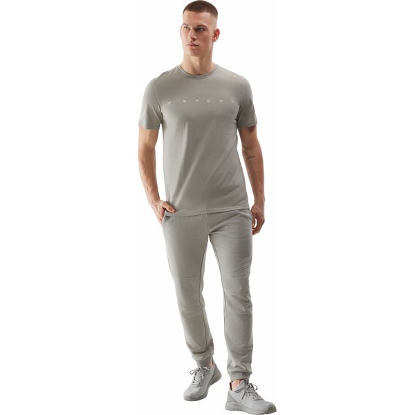 Koszulka męska 4FWSS24TTSHM1283 4F - szary