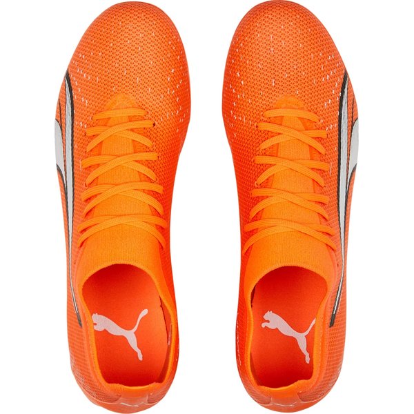 Buty piłkarskie, korki Ultra Match MG Logo Puma - pomarańczowe