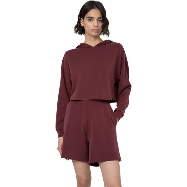 Bluza damska Crop-Top 4FSS23TSWSF362 4F - brązowa