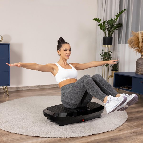 Platforma wibracyjna do ćwiczeń XP750 3D Intense z pilotem Gymtek - czarna