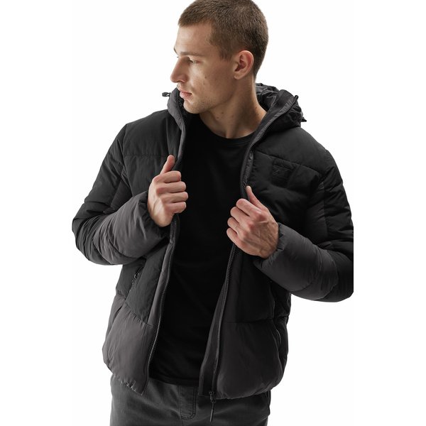 Kurtka puchowa męska 4FAW23TDJAM244 4F - antracyt