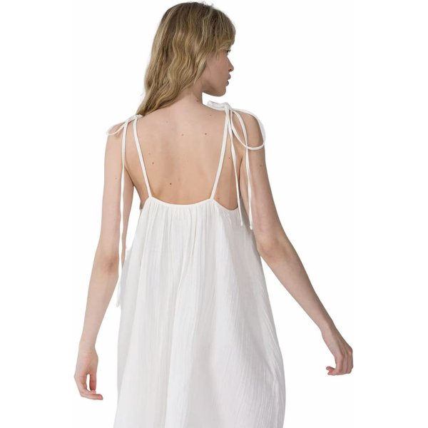 Sukienka damska OTHSS23TDREF031 Outhorn - złamana biel