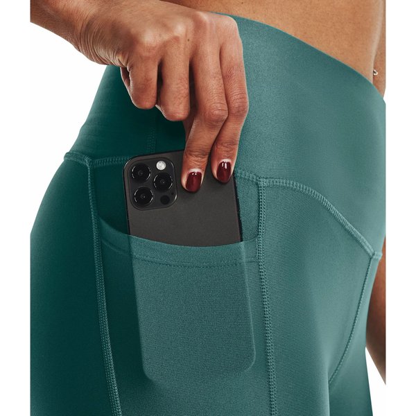 Legginsy damskie HeatGear Armour No-Slip Waistband 7/8 Under Armour - Coastal Teal / White