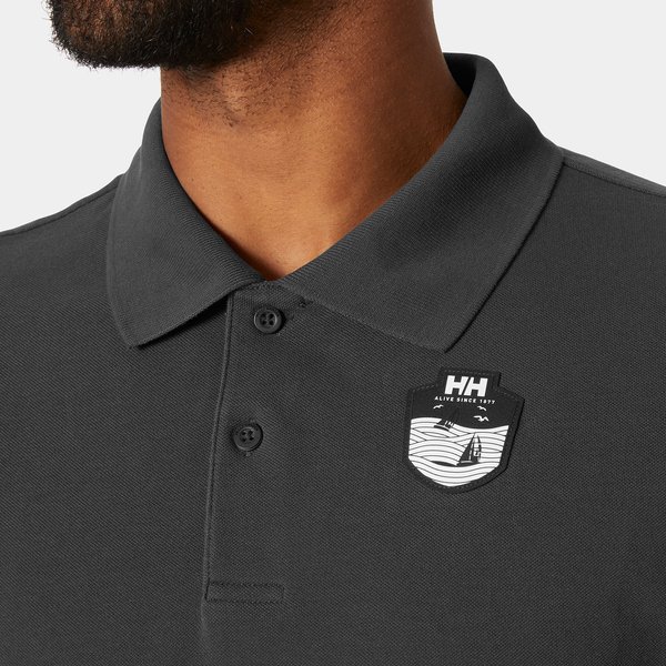 Koszulka męska polo Marstrand Helly Hansen - ebony