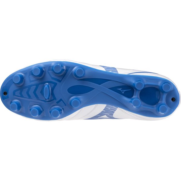 Buty piłkarskie, korki Monarcida Neo III Select FG Mizuno - White/Laser Blue