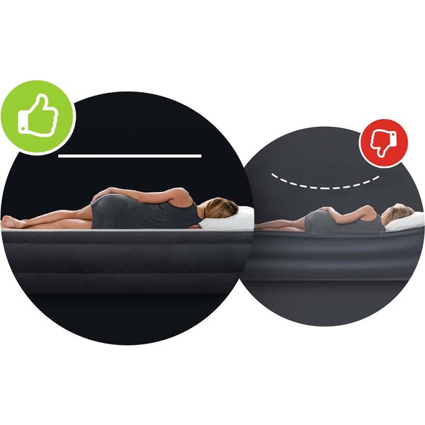 Materac dmuchany Dura Beam z pompką nożną 191x137x25cm Intex