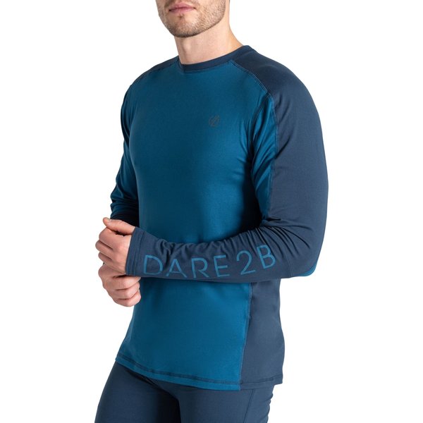 Bielizna termoaktywna męska Exchange IV Baselayer Set Dare2B - moonlight denim/kingfisher blue