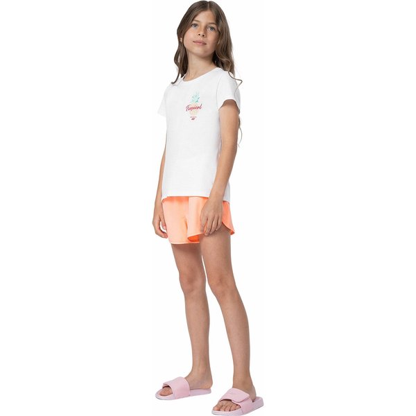 Spodenki kąpielowe dziewczęce 4FJSS23UBDSF033 4F - łososiowy