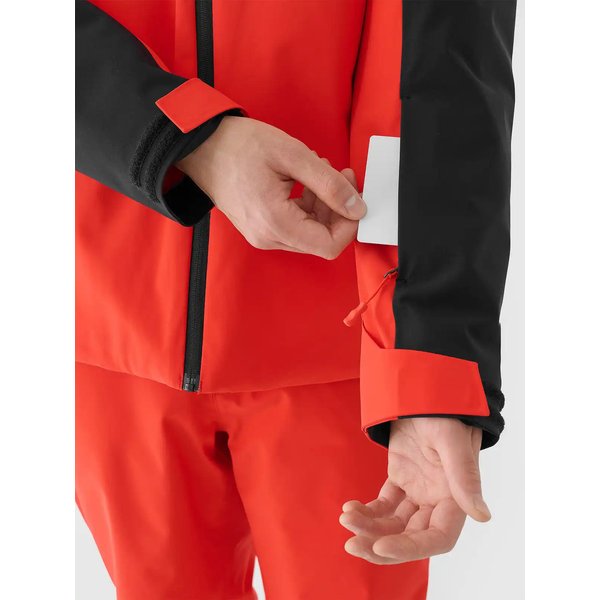 Kurtka narciarska męska TTJAM579 4F - czerwony