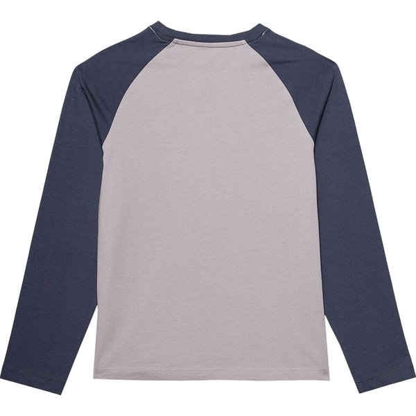 Longsleeve chłopięcy 4FJWSS24TLONM214 4F - średni szary