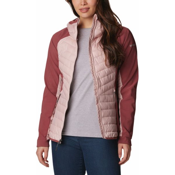 Kurtka damska Powder Lite Hybrid Hooded Columbia - Dusty Pink, Beetroot
