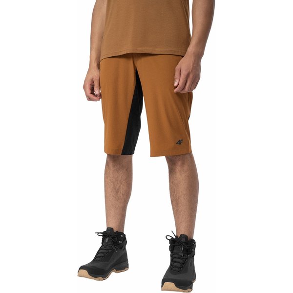 Spodenki trekkingowe męskie 4FSS23TFSHM132 4F - brązowe