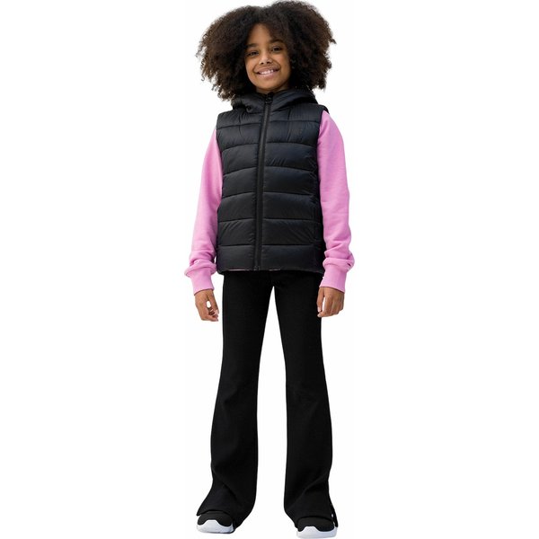 Kamizelka puchowa dziewczęca 4FJWSS24TVJAF080 4F - czarny