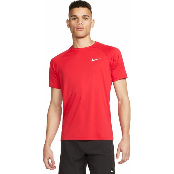 Koszulka męska Hydroguard Nike Swim - czerwona